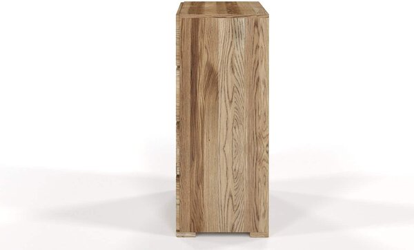 Comodă lemn masiv TerraCraft Stejar 3 Sertare, 80 × 45 × 108 cm - Stejar auriu