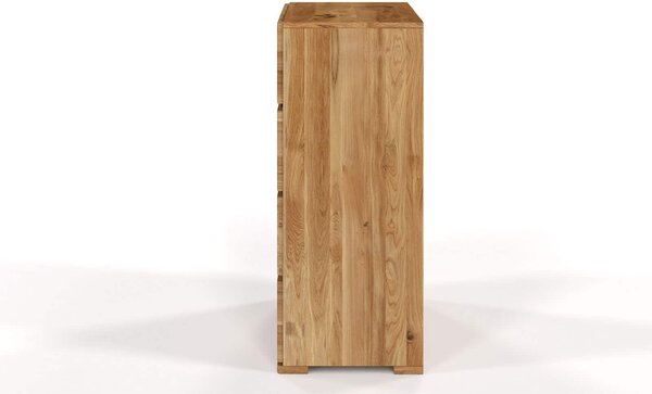 Comodă lemn masiv TerraCraft Stejar 3 Sertare, 80 × 45 × 108 cm - Stejar auriu
