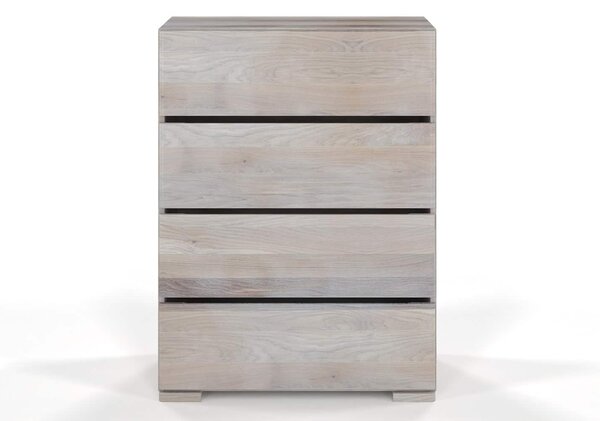 Comodă lemn masiv TerraCraft Stejar 3 Sertare, 80 × 45 × 108 cm - Stejar auriu
