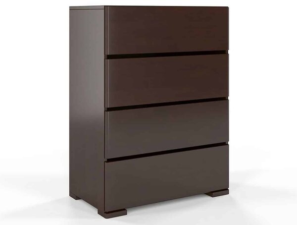 Comodă lemn masiv TerraCraft Fag 4 Sertare, 80 × 45 × 108 cm - Natural