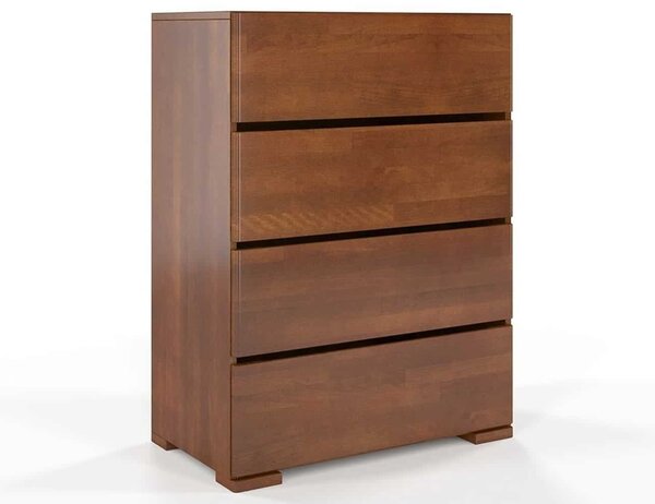 Comodă lemn masiv TerraCraft Fag 4 Sertare, 80 × 45 × 108 cm - Natural