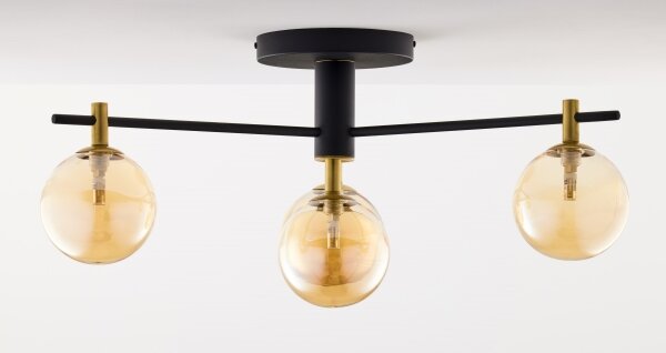 Lustră aplicată Jupiter 2031 FIGARO 4xG9/10W/230V negru/auriu/bej