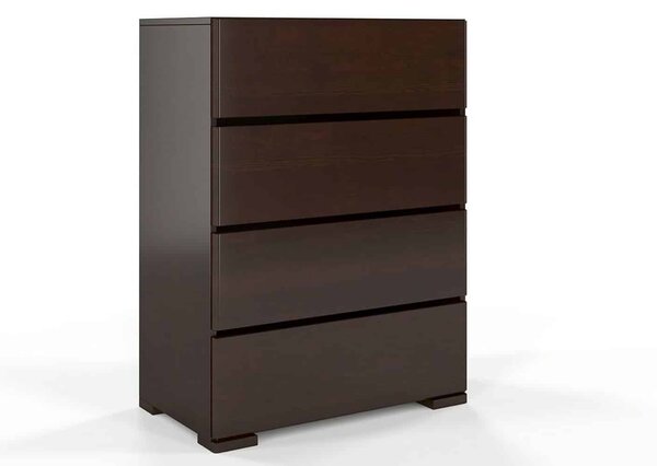 Comodă lemn masiv TerraCraft Pin 4 Sertare, 80 × 45 × 108 cm - Natural