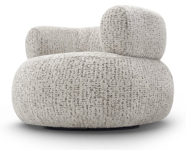 Fotoliu relax Noola rotativ - stofă bej Rimba 03