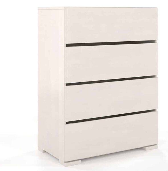 Comodă lemn masiv TerraCraft Fag 4 Sertare, 80 × 45 × 108 cm - Natural