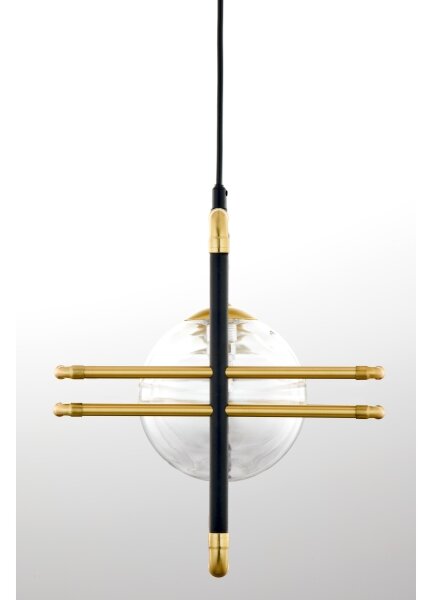 Lustră pe cablu Jupiter 2030 FIORI 3xG9/10W/230V negru/auriu/transparent