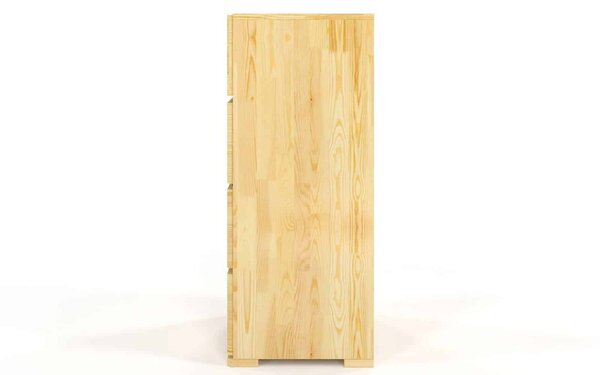 Comodă lemn masiv TerraCraft Pin 4 Sertare, 60 × 45 × 108 cm - Natural