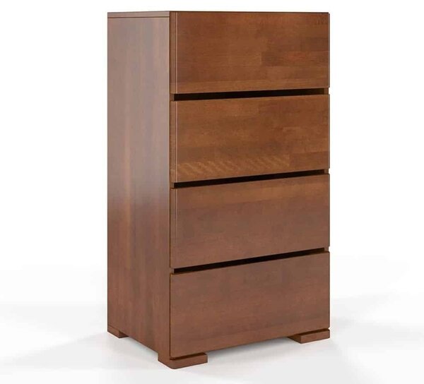 Comodă lemn masiv TerraCraft Fag 4 Sertare, 60 × 45 × 108 cm - Natural