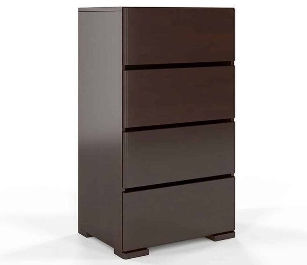 Comodă lemn masiv TerraCraft Fag 4 Sertare, 60 × 45 × 108 cm - Natural