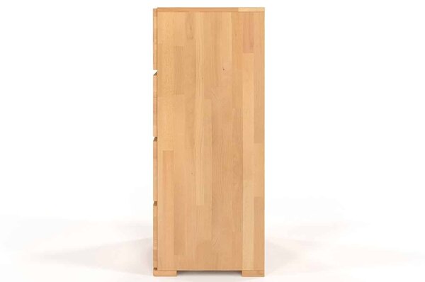 Comodă lemn masiv TerraCraft Fag 4 Sertare, 60 × 45 × 108 cm - Natural