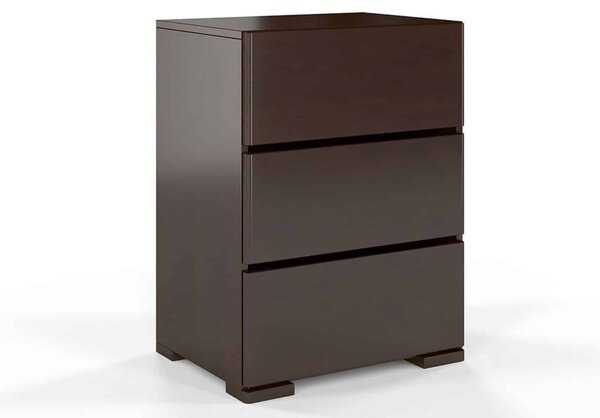 Comodă lemn masiv TerraCraft Fag 3 Sertare, 60 × 45 × 81 cm - Natural