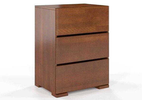 Comodă lemn masiv TerraCraft Fag 3 Sertare, 60 × 45 × 81 cm - Natural