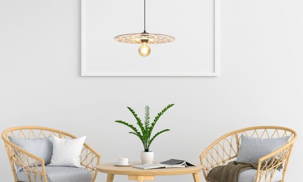 Lustră pe cablu FALCO 1xE27/60W/230V d. 40 cm bej