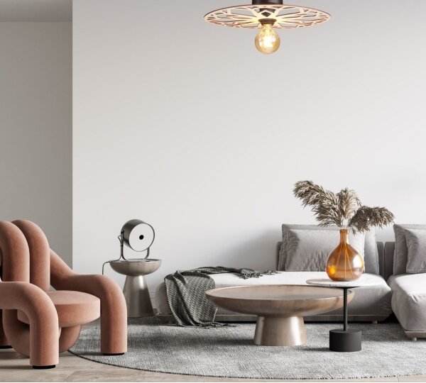 Lustră aplicată FALCO 1xE27/60W/230V d. 40 cm bej