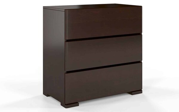 Comodă lemn masiv TerraCraft Pin 3 Sertare, 80 × 45 × 81 cm - Natural