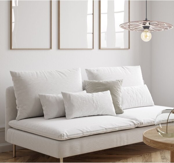 Lustră pe cablu FALCO 1xE27/60W/230V d. 40 cm bej
