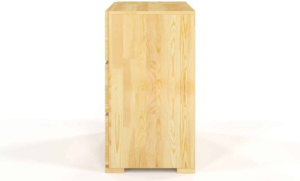 Comodă lemn masiv TerraCraft Pin 3 Sertare, 80 × 45 × 81 cm - Natural