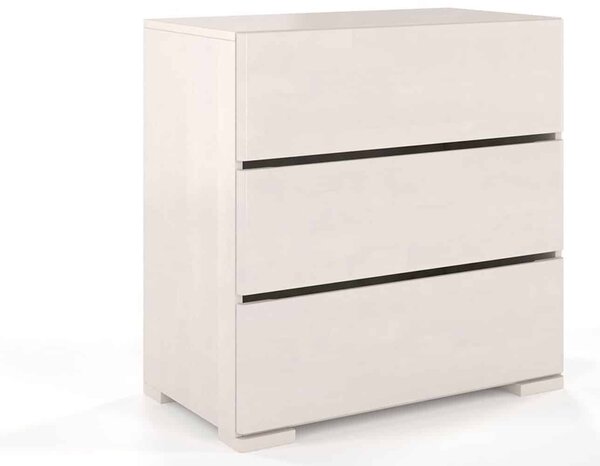 Comodă lemn masiv TerraCraft Fag 3 Sertare, 80 × 45 × 81 cm - Natural