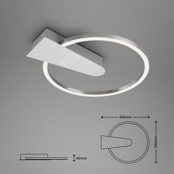 Plafonieră LED dimabilă Briloner 3542-018 FRAME LED/12W/230V 3000K