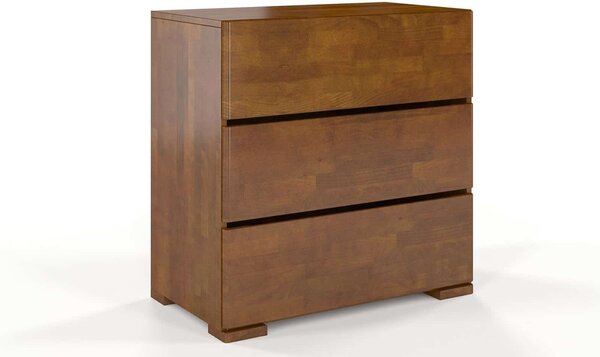 Comodă lemn masiv TerraCraft Fag 3 Sertare, 80 × 45 × 81 cm - Natural