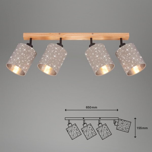 Spot Briloner 2078-041 SPOTLIGHT 4xE27/25W/230V bej