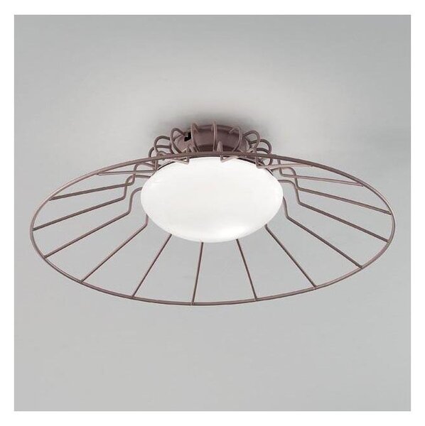 Plafonieră SIRU SUNRISE 1xGX53/10W/230V maro/alb sticlă venețiană