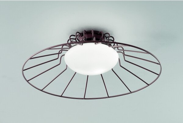 Plafonieră SIRU SUNRISE 1xGX53/10W/230V maro/alb sticlă venețiană