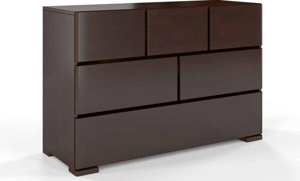 Comodă lemn masiv TerraCraft Pin 3+2+1 Sertare, 120 × 45 × 81 cm - Natural