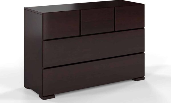 Comodă lemn masiv TerraCraft Pin 3+2 Sertare, 120 × 45 × 81 cm - Natural