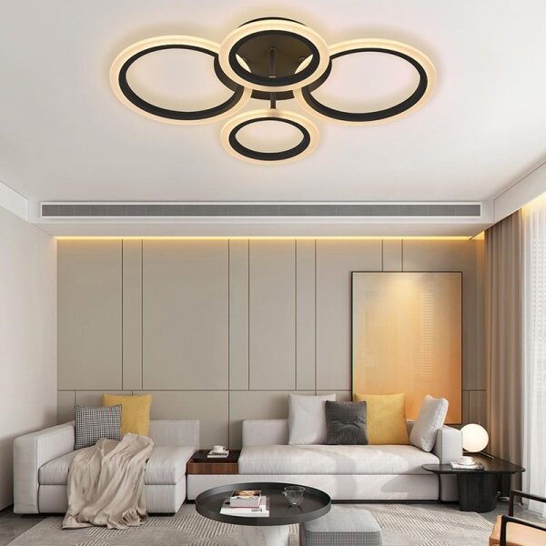 Lustră LED dimabilă aplicată LED/50W/230V 3000-6500K + telecomandă