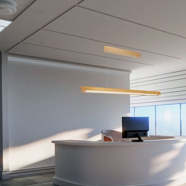 Lustră LED pe cablu LED/36W/230V 3000/4000/6400K auriu