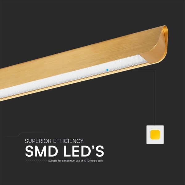 Lustră LED pe cablu LED/36W/230V 3000/4000/6400K auriu
