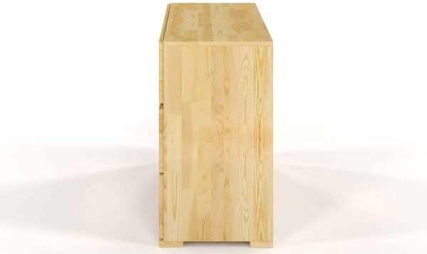 Comodă lemn masiv TerraCraft Pin 2+2 Sertare, 120 × 45 × 81 cm - Natural