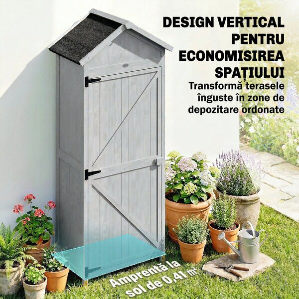 Outsunny căsuță dulap depozitare unelte exterior | Aosom Romania