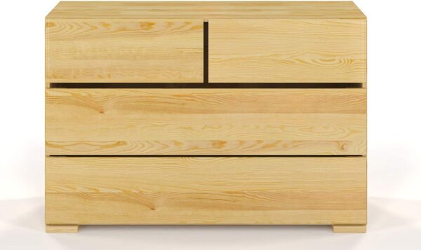 Comodă lemn masiv TerraCraft Pin 2+2 Sertare, 120 × 45 × 81 cm - Natural