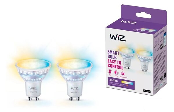 SET 2x LED Bec PAR16 GU10/4,7W/230V 2700-6500K CRI 90 Wi-Fi WiZ dimabil
