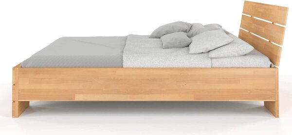 Pat lemn masiv Înalt TerraCraft Fag Personalizabil - 90x200cm