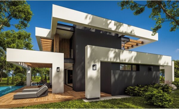 Aplică de exterior cu senzor Kanlux 34982 VIMO 1xE27/15W/230V IP44