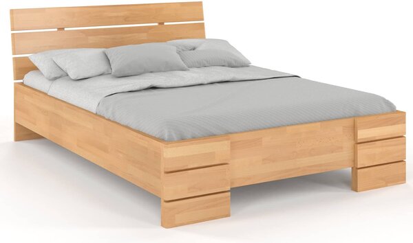 Pat lemn masiv Înalt TerraCraft Fag Personalizabil - 90x200cm