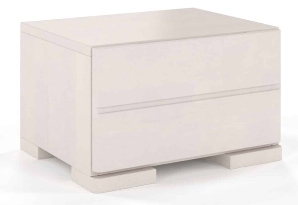 Noptieră lemn masiv TerraCraft 1 Sertar Fag, 40 × 34 × 25 cm - Palisander