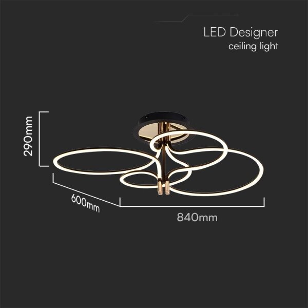 Lustră LED aplicată LED/36W/230V 3000K