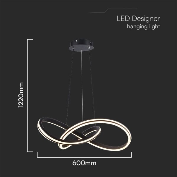 Lustră LED pe cablu LED/40W/230V