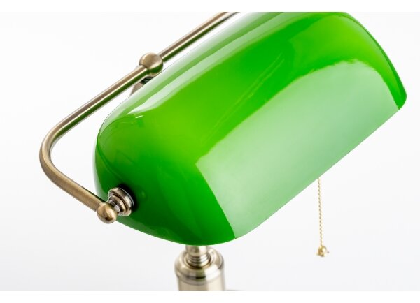 Lampă de masă Brilagi BANK OFFICE 1xE27/60W/230V alamă/verde