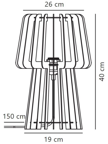 Lampă de masă Nordlux GROA 1xE27/40W/230V