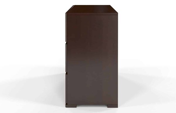 Comodă lemn masiv TerraCraft Fag 3 sertare, 120 × 45 × 81 cm - Natural