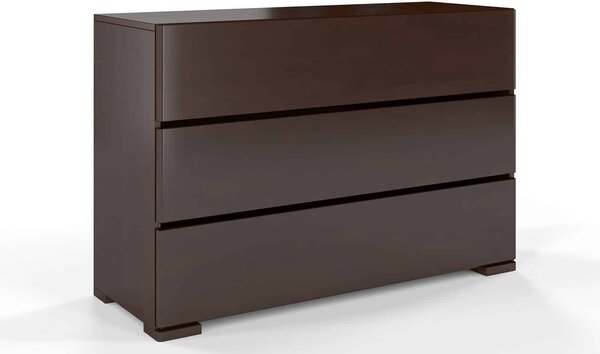 Comodă lemn masiv TerraCraft Fag 3 sertare, 120 × 45 × 81 cm - Natural