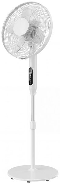 HOMCOM Ventilator de Podea cu Telecomandă, Ventilator Vertical, Alb | Aosom Romania