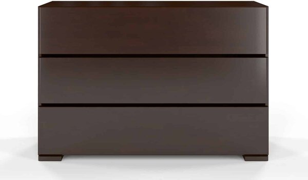 Comodă lemn masiv TerraCraft Fag 3 sertare, 120 × 45 × 81 cm - Natural