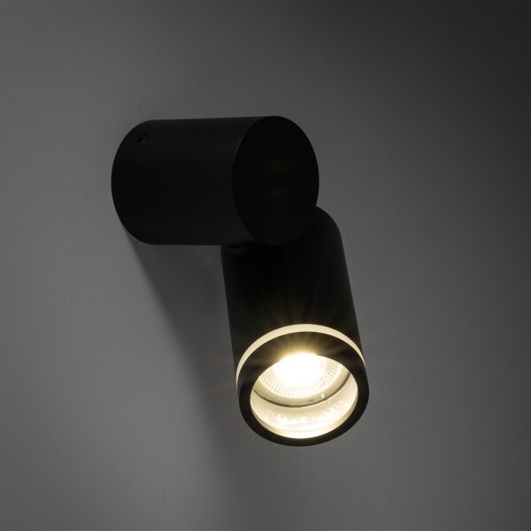 Spot de perete JET SET 1xGU10/10W/230V negru