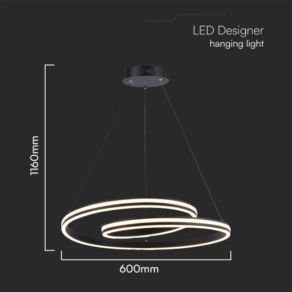 Lustră LED pe cablu LED/40W/230V